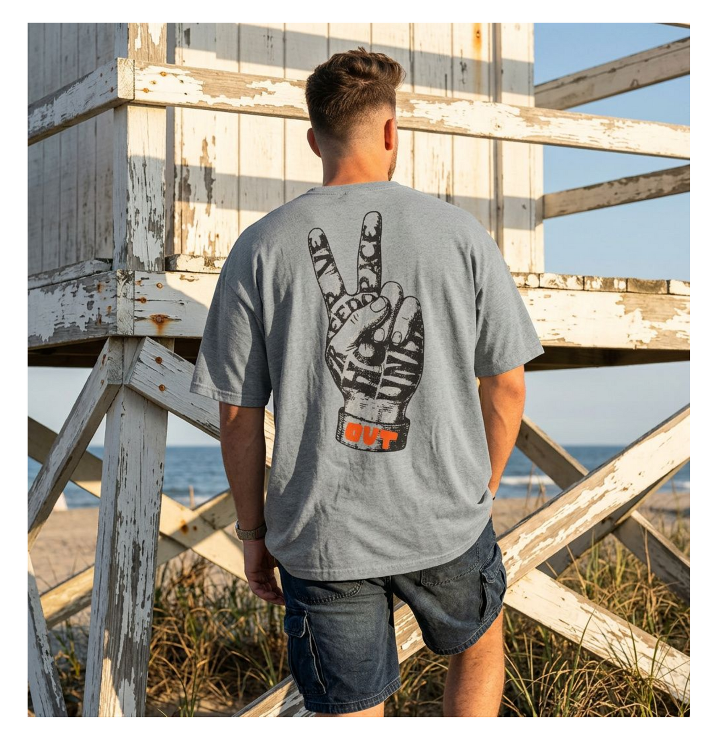 Peace Out Men's Tee
