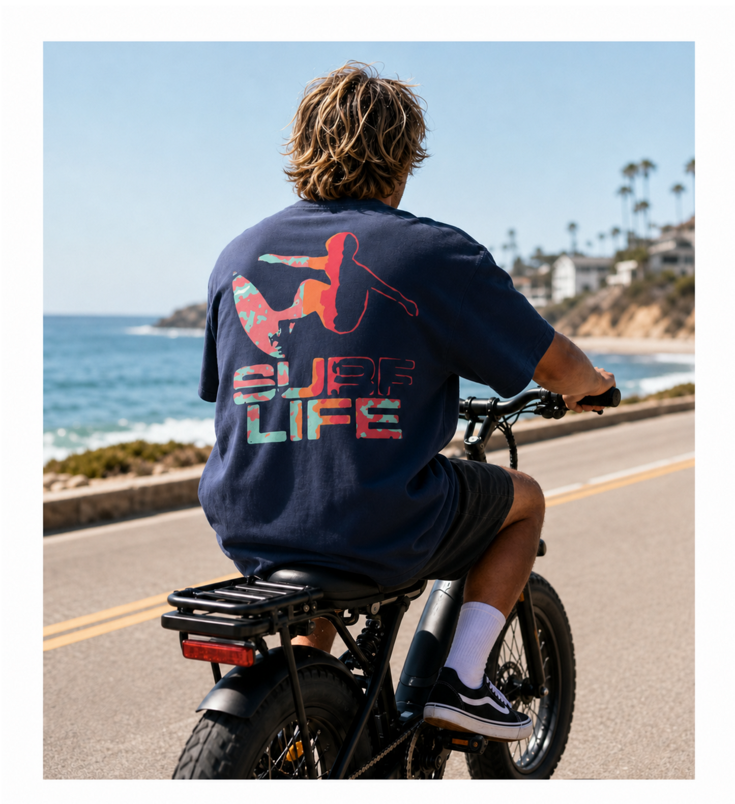 Surf Life Men's Graphic T-Shirt – Surfer Lifestyle Print Cotton Tee