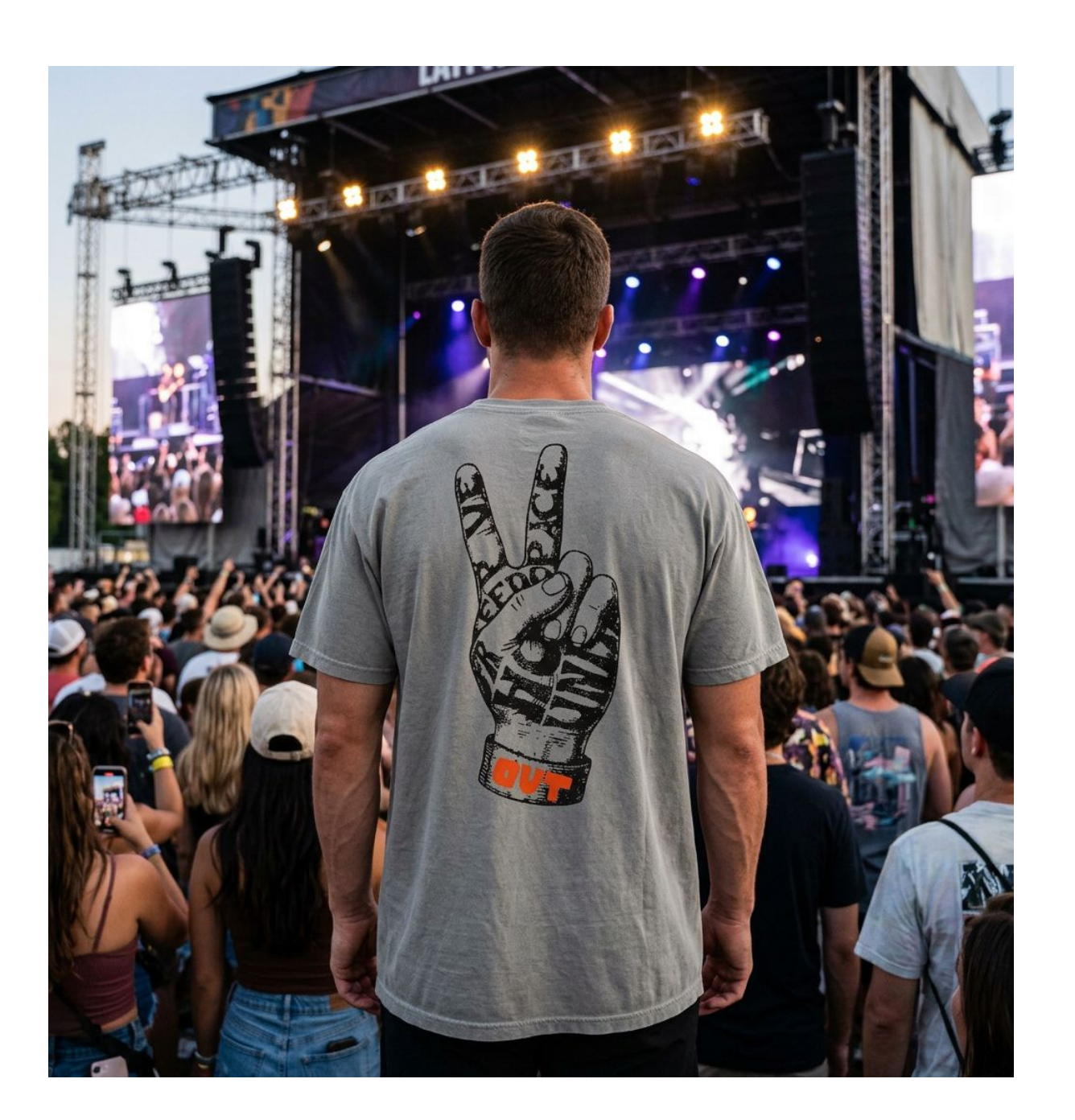 Peace Out Men's Tee