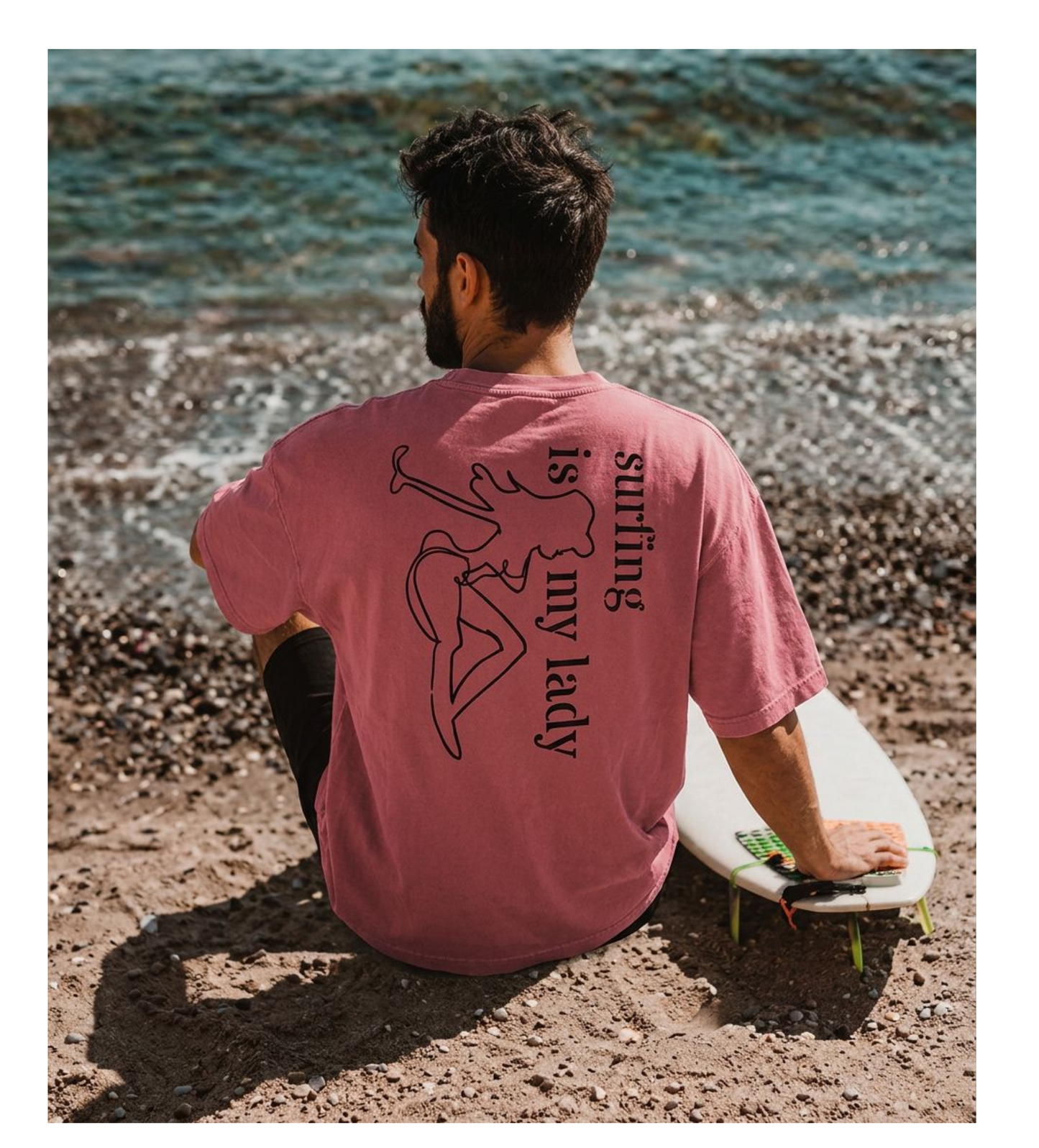 Surfing Lady Men's Tee