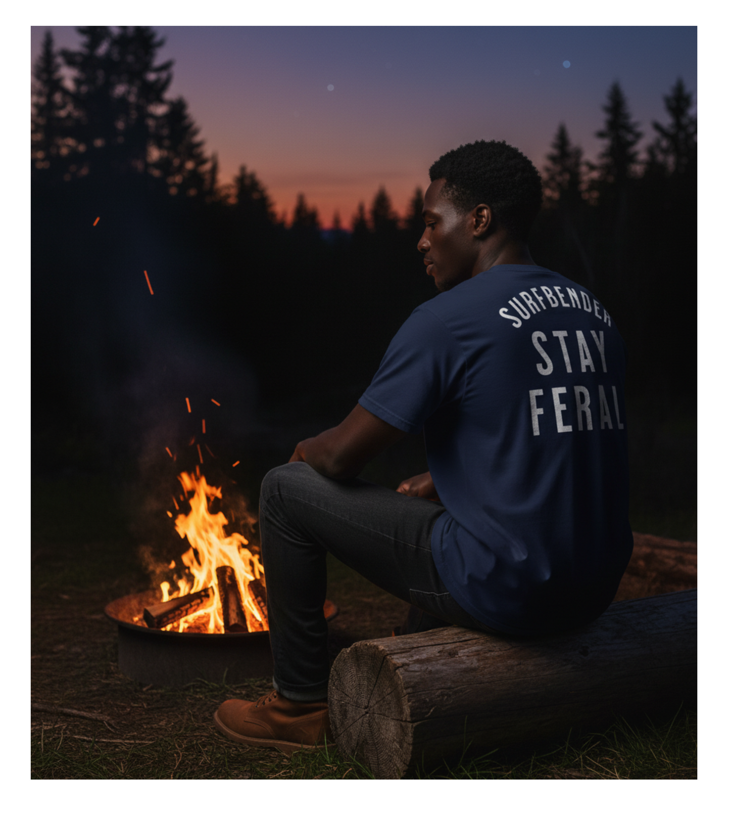 Surfbender Men's Graphic T-Shirt – Feral Lifestyle Print Cotton Tee